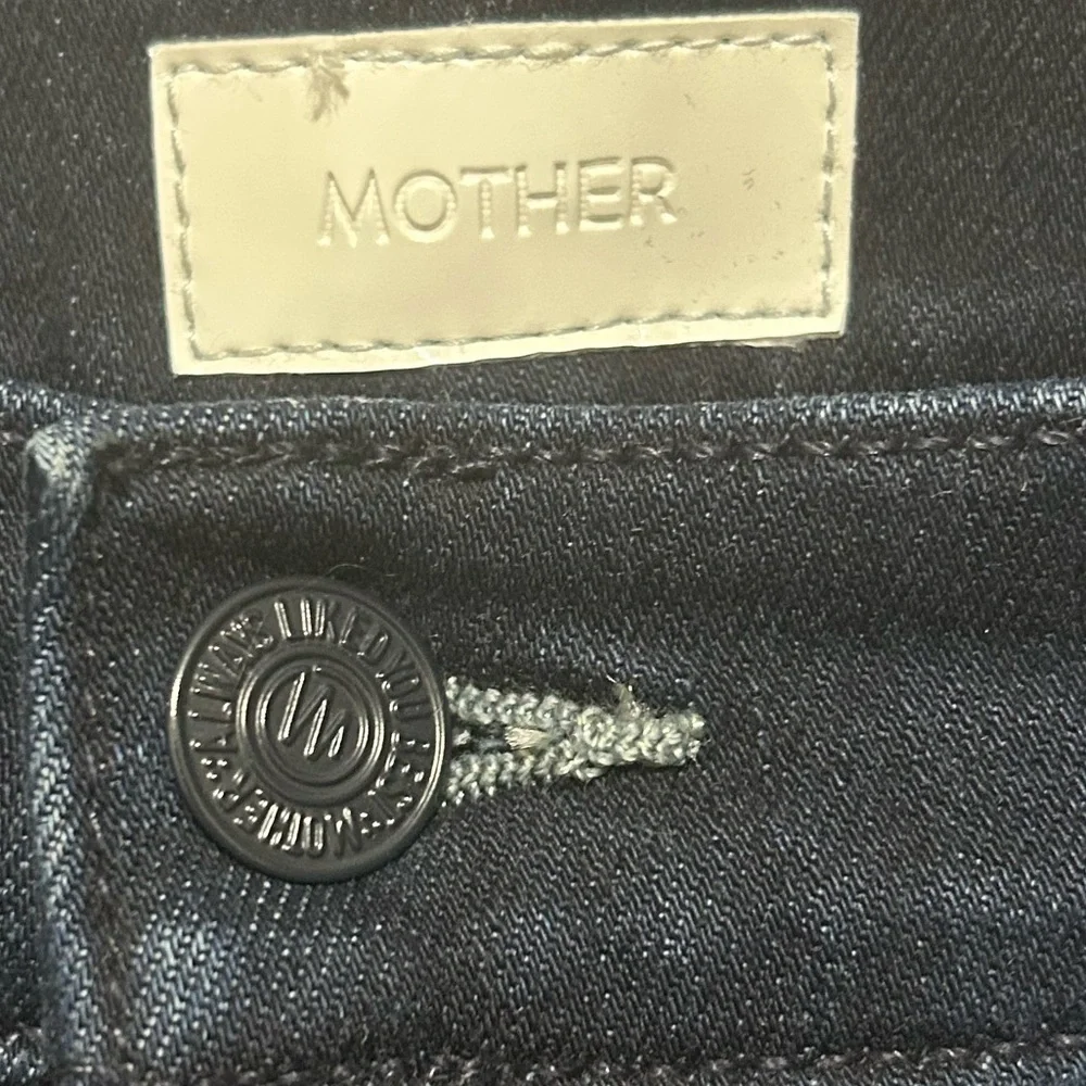 Mother The Mid Rise Rider Ankle Jeans in Karaoke in Kyoto Size 30 Dark Wash - Picture 6 of 10